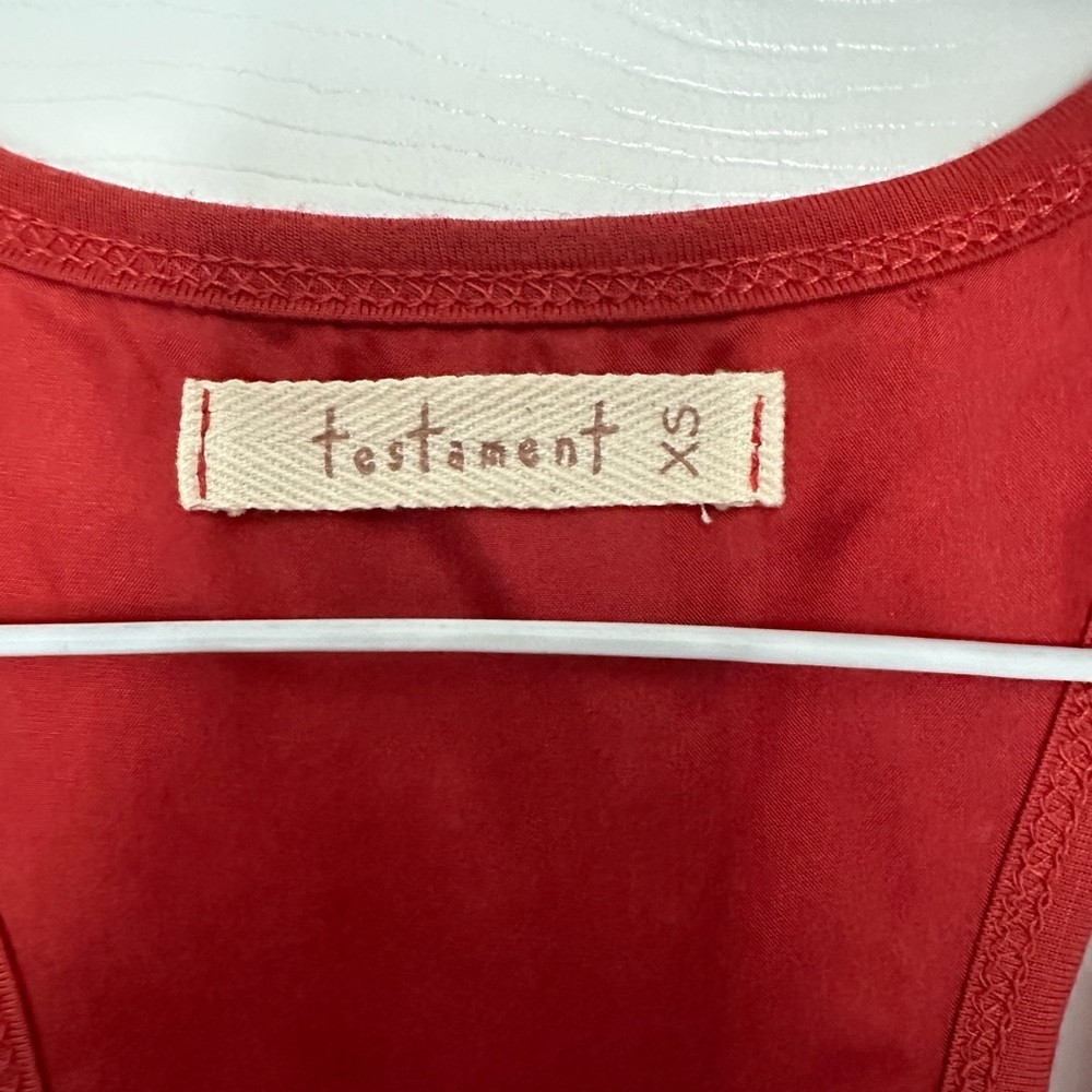 EUC Testament Semi-Sheer Razorback Tee đ - Picture 3 of 9